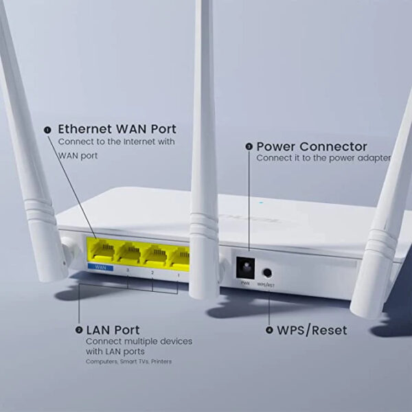 Tenda F3 Easy Setup Wi-Fi Router - 300Mbps - Image 4