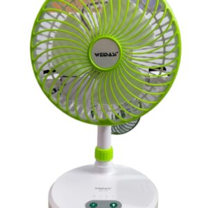 Weidasi WD-719, Rechargeable Fan, Portable Fan, USB Fan, 3-Speed Rechargeable Fan, Backup Fan, Weidasi Fan Bangladesh, Rechargeable Fan with Light, Travel Fan, Weidasi WD-719