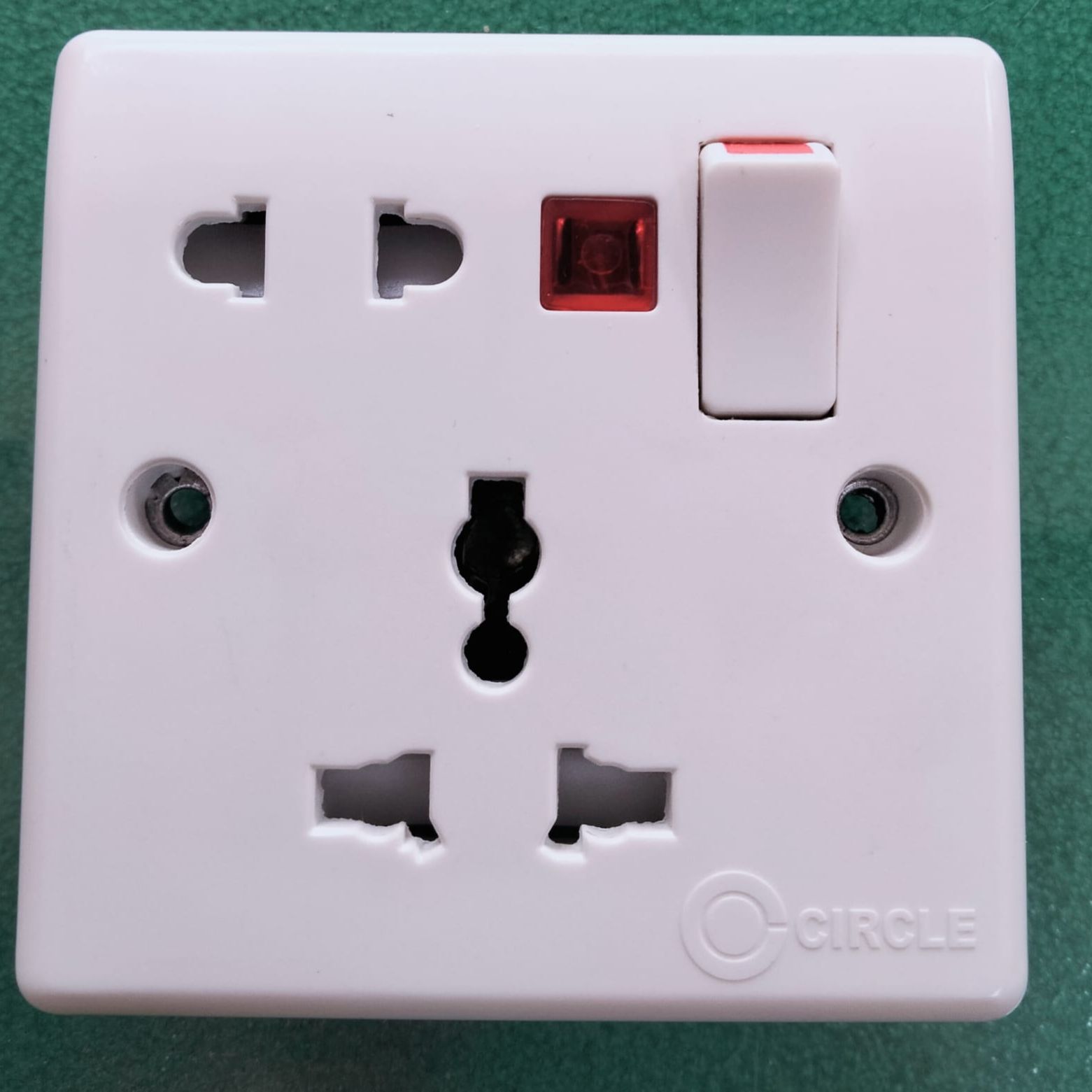 Circle 5 Pin Multi Function Socket with Indicator Light Circle 5 pin socket, Circle multi function socket, Circle socket price in Bangladesh, Socket with indicator light, Circle electrical accessories, Multi pin socket BD