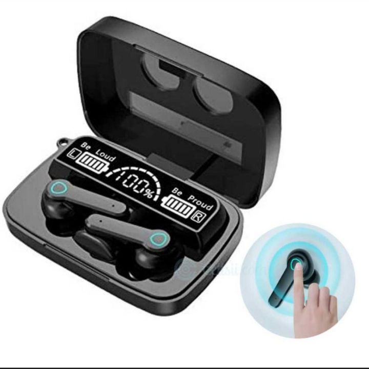 M19 Wireless Bluetooth Headphone – TWS Earbuds with LED Display & Power Bank Case M19 Wireless Bluetooth Headphone – TWS Earbuds with LED Display & Power Bank Case
