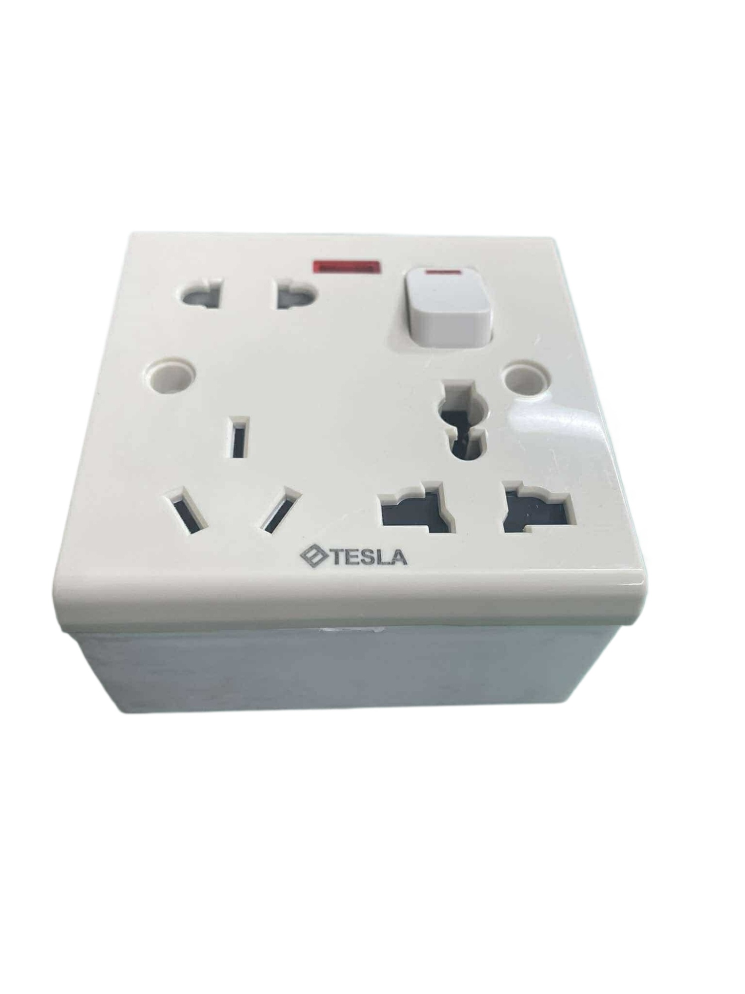 S3efda7c79f7e45dfa6cda08e950abb02H Tesla  8 Pin13A Multi Function All Rounder Combined Socket with Switch - Image 1