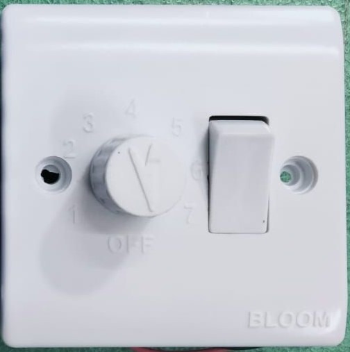 Circle Fan Regulator Dimmer with Switch With 2 Year Warranty Circle Fan Regulator Dimmer with Switch With 2 Year Warranty
