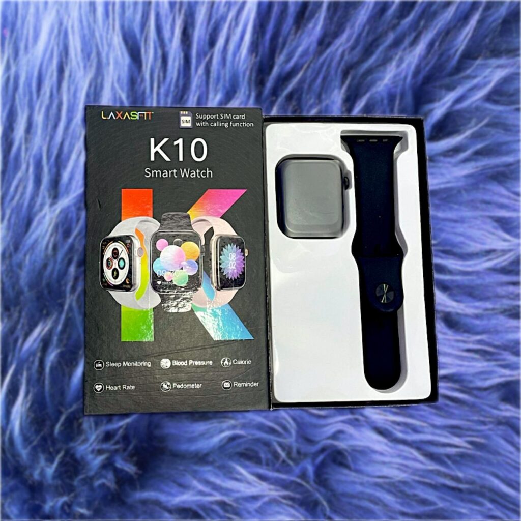 Laxasfit K10, Smart Watch Bangladesh, SIM Smartwatch, Bluetooth Smart Watch, Fitness Tracker, Heart Rate Watch, Laxasfit Watch BD, K10 Watch, Nobab Enterprise