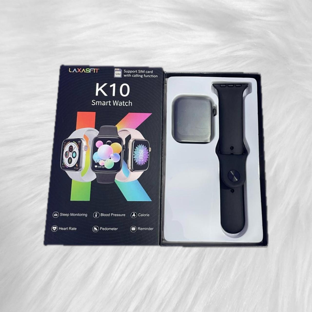 Laxasfit K10 Smart Watch with SIM Support, Fitness Tracker & Bluetooth Calling Laxasfit K10, Smart Watch Bangladesh, SIM Smartwatch, Bluetooth Smart Watch, Fitness Tracker, Heart Rate Watch, Laxasfit Watch BD, K10 Watch, Nobab Enterprise
