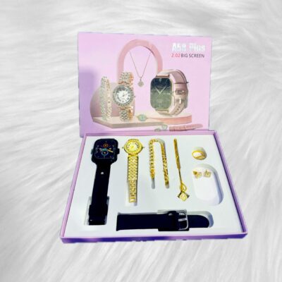 A58 Plus Smart Watch, A58 Plus Women Watch, Smart Watch Combo Set, Smart Watch for Women BD, A58 Plus 2.02 Inch, Luxury Smart Watch Bangladesh, Nobab Enterprise, Gift Smart Watch