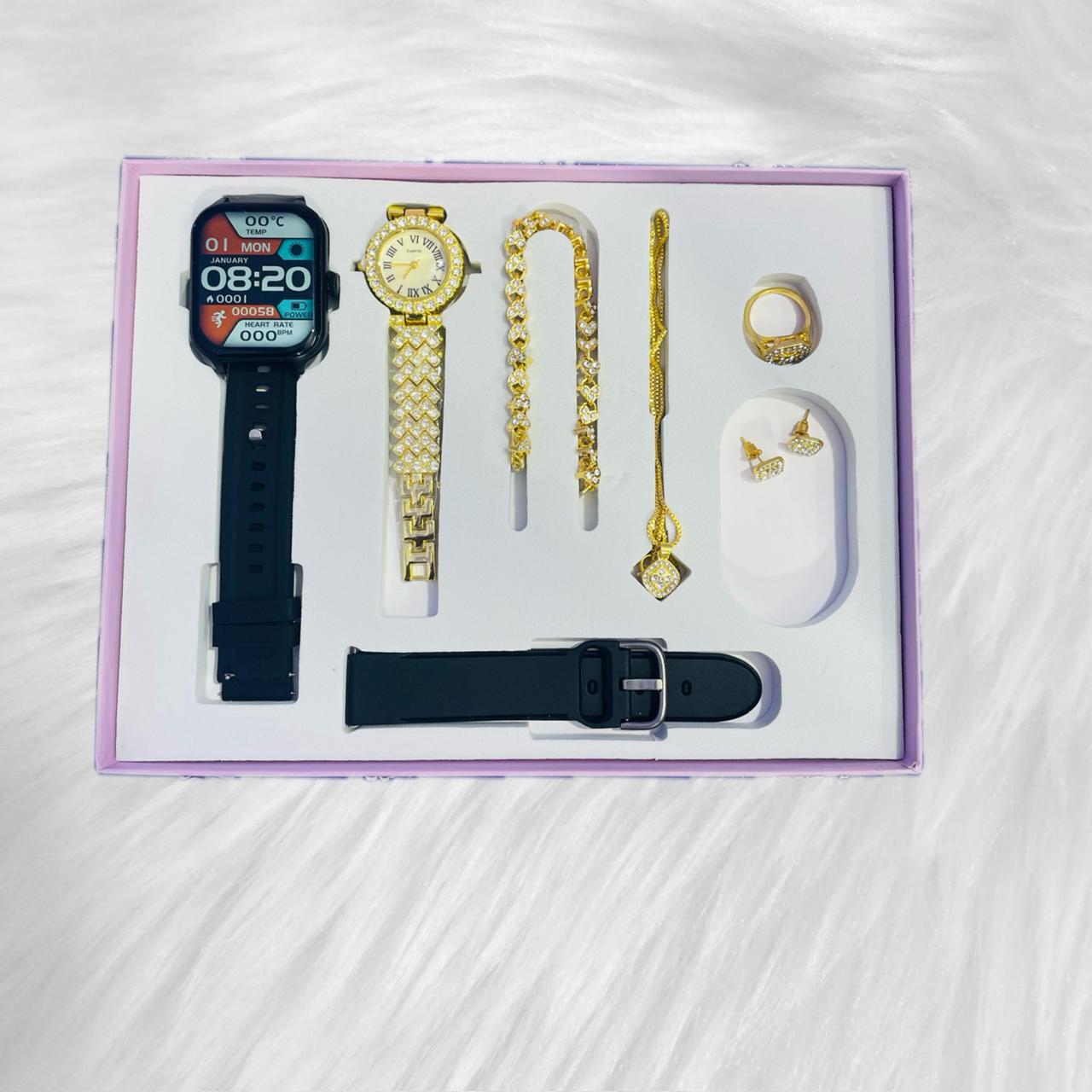 WhatsApp Image 2025-10-11 at 16.54.48_d8562dd8 A58 Plus Smart Watch, A58 Plus Women Watch, Smart Watch Combo Set, Smart Watch for Women BD, A58 Plus 2.02 Inch, Luxury Smart Watch Bangladesh, Nobab Enterprise, Gift Smart Watch